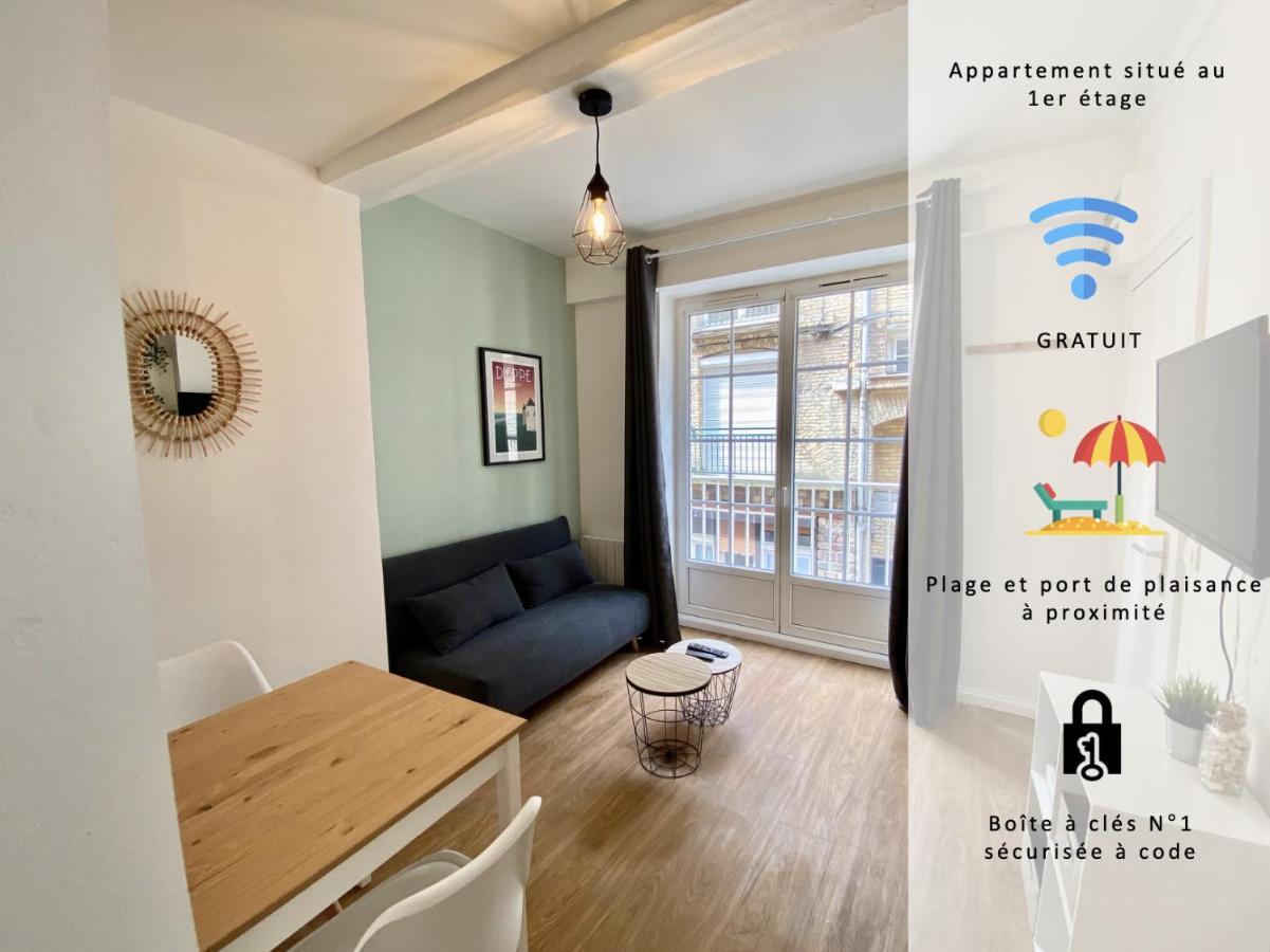 Apartamento La Coquille - Centre Historique Parking Gratuit Dieppe Exterior foto